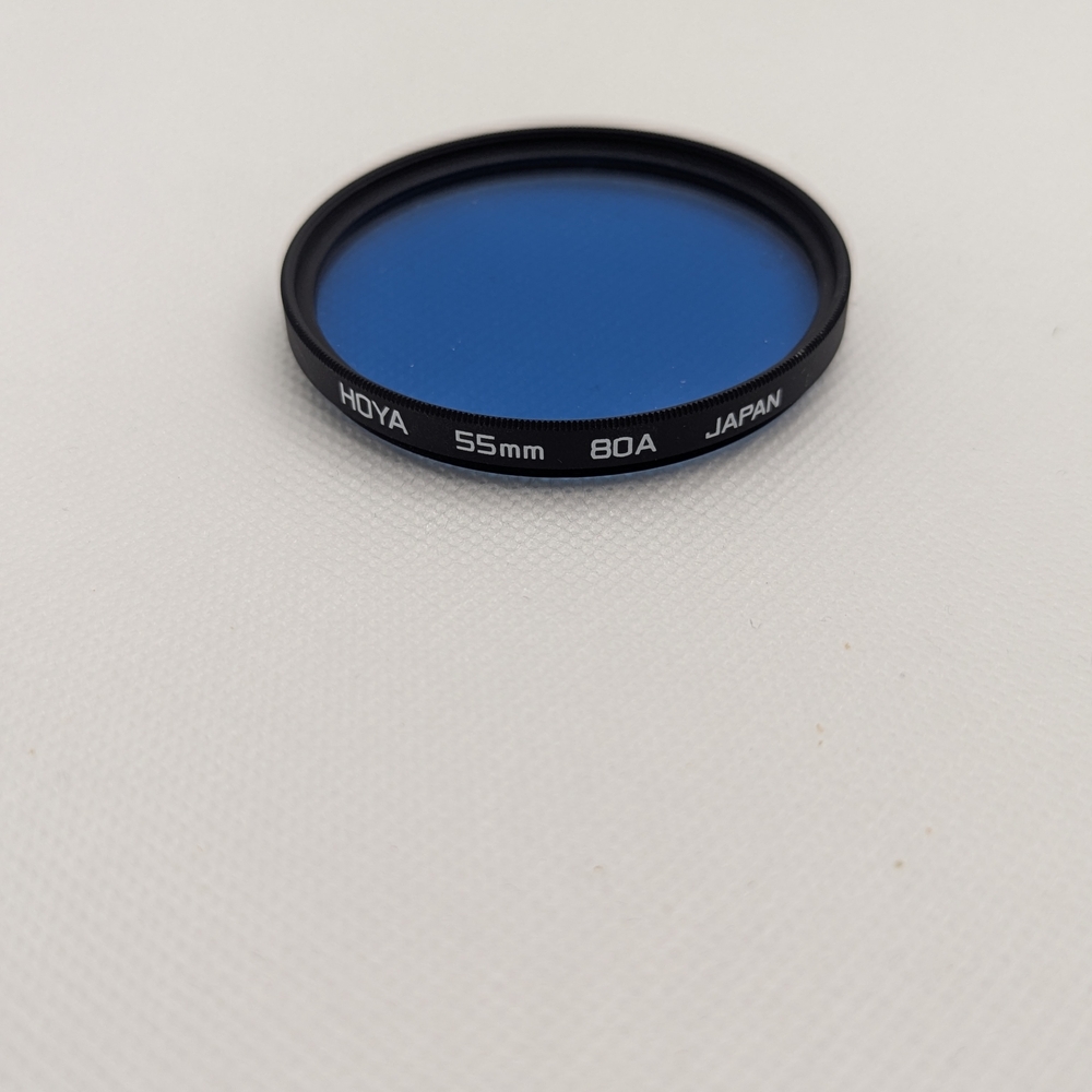 55mm 80A Blue Camera Filter